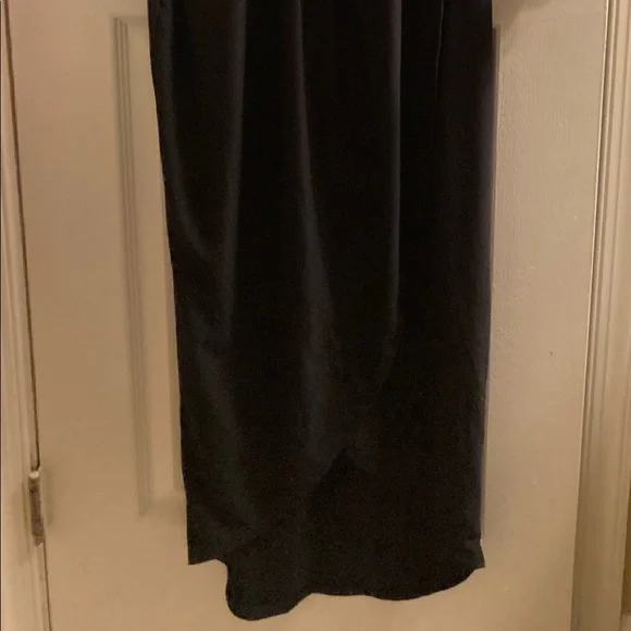 Sexy Black Maxi Dress with a deep V and high slit! - Picture 2 of 3